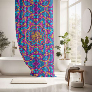 Rideaux De Douche Élégant coloré sans couture motif
