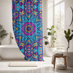 Rideaux De Douche Élégant coloré sans couture motif