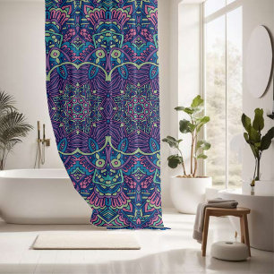 Rideaux De Douche Élégant coloré sans couture motif