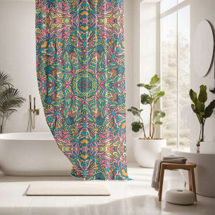 Rideaux De Douche Élégant coloré sans couture motif
