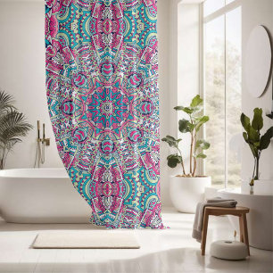 Rideaux De Douche Élégant coloré sans couture motif
