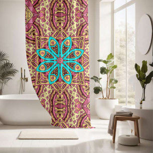 Rideaux De Douche Élégant coloré sans couture motif