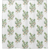 RIDEAUX DE DOUCHE ÉLÉGANT EUCALYPTUS INSPIRÉ (Devant)