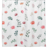 Rideaux De Douche Elégant feuille d'eucalyptus aquarelle (Devant)