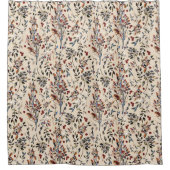 Rideaux De Douche Elégant Feuilles d'automne & Berries Motif sans co (Devant)