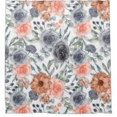 Rideaux De Douche Élégant floral rose simple (Devant)