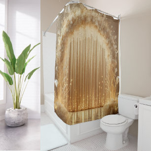 Rideaux De Douche Elégant Gold Celebration Arch Luxury Mariage Cadea