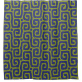 Rideaux De Douche Elegant Green &blue Abstract pattern (Devant)