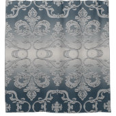 Rideaux De Douche Elegant Grey et Taupe Royal Damask (Devant)