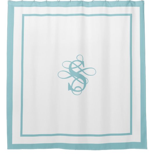 Rideaux De Douche Elegant Hotel Chic Stylish Monogram (Devant)