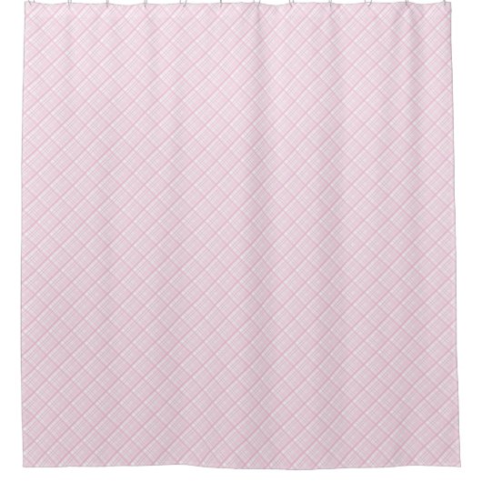 Rideaux De Douche Elegant Light Pink Check Curtain Trendy Minimal (Devant)