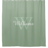 Rideaux De Douche Elegant Monogram Script Name (Devant)