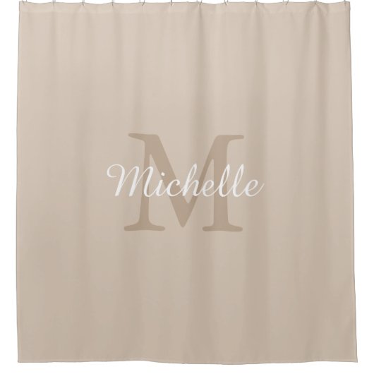 Rideaux De Douche Elegant Monogram Script Name (Devant)