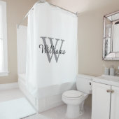 Rideaux De Douche Elegant Monogram Script Name (En situation)