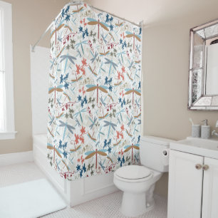 Rideaux De Douche Élégant Motif de libellules