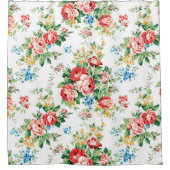Rideaux De Douche Elégant motif floral avec élément de design Rose (Devant)