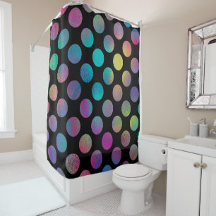 Rideaux De Douche Élégant Motif Pois Rainbow moderne 