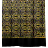 Rideaux De Douche Élégant noir et or (Devant)