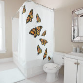Rideaux De Douche Élégant papillon monarque simple (En situation)