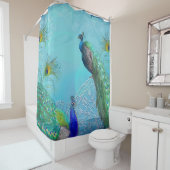 Rideaux De Douche Elégant Peacocks élégant en plumes Décor douche (En situation)