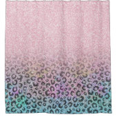 Rideaux De Douche Élégant Rose Gold Iridescente Parties scintillant  (Devant)