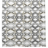 Rideaux De Douche Elegant Shower Curtain with Geometric Pattern (Devant)
