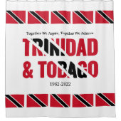 Rideaux De Douche Élégant TRINIDAD TOBAGO (Devant)