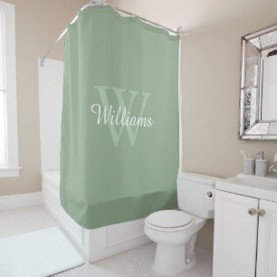 Rideaux De Douche Élégante écriture de monogramme nominatif
