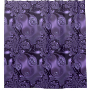 Rideaux De Douche Élégante étincelle Royale Purple Liquide