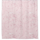 Rideaux De Douche Élégante fille de luxe rose (Devant)