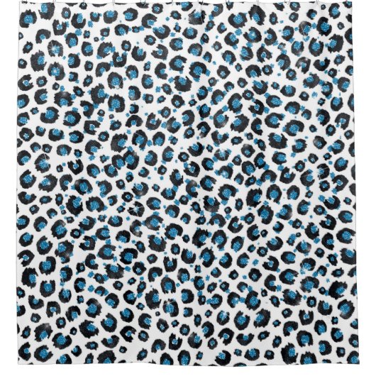 Rideaux De Douche Elégante Parties scintillant Bleue Poster de anima (Devant)