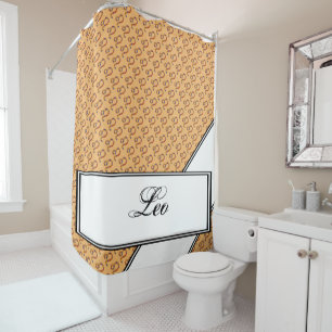Rideaux De Douche Élément du symbole Leo Zodiac par Kenneth Yoncich