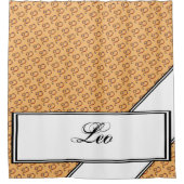 Rideaux De Douche Élément du symbole Leo Zodiac par Kenneth Yoncich (Devant)