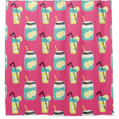 Rideaux De Douche Eléments d'été écotiques, backgro sans soudure vin (Devant)