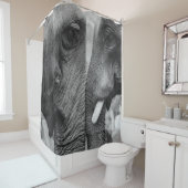 RIDEAUX DE DOUCHE ELEPHANT COUPLE (En situation)