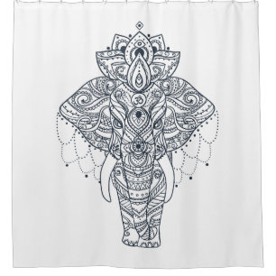 Rideaux De Douche Éléphant inspiré