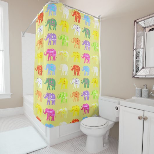 Rideaux De Douche Elephant Lucky (En situation)