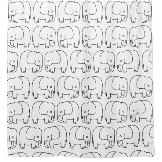 Rideaux De Douche éléphants (Devant)