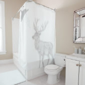 Rideaux De Douche Elk Shadow Silhouette Shadow Buddies dans Douche (En situation)