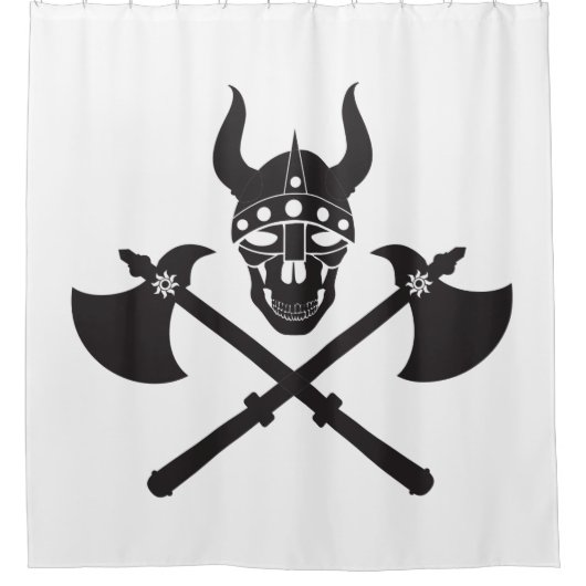 Rideaux De Douche emblème viking (Devant)