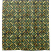 Rideaux De Douche Emerald & Gold Art Déco (Devant)