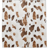 Rideaux De Douche Empreinte Chocolat Brown Vache (Devant)
