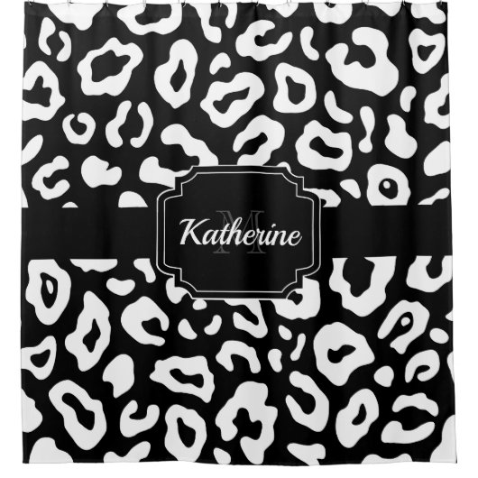 Rideaux De Douche Empreinte de léopard (Devant)
