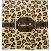 Rideaux De Douche Empreinte de léopard (Devant)