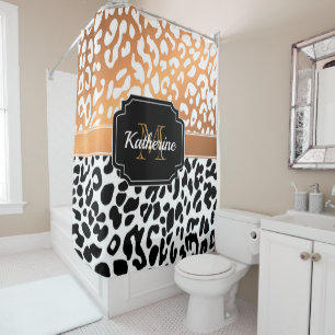 Rideaux De Douche Empreinte de léopard