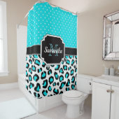 Rideaux De Douche Empreinte de léopard (En situation)
