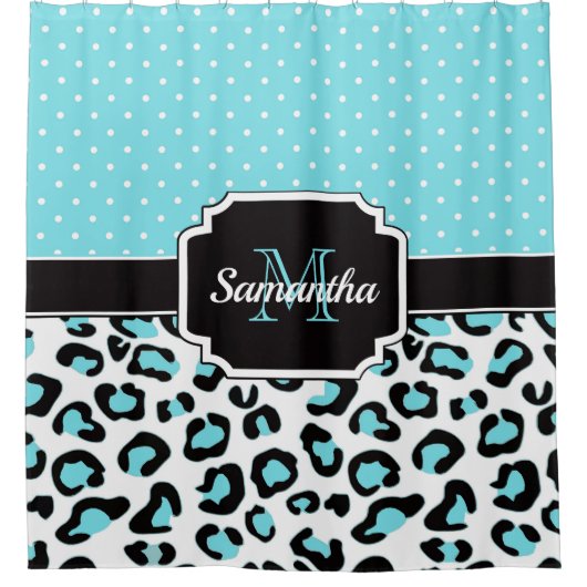 Rideaux De Douche Empreinte de léopard (Devant)