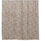 Rideaux De Douche Empreinte de léopard Brown au chocolat (Devant)