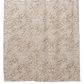 Rideaux De Douche Empreinte de léopard Brown de crème       (Devant)