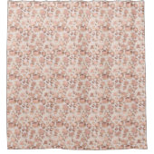 Rideaux De Douche Empreinte de léopard de verre rose (Devant)